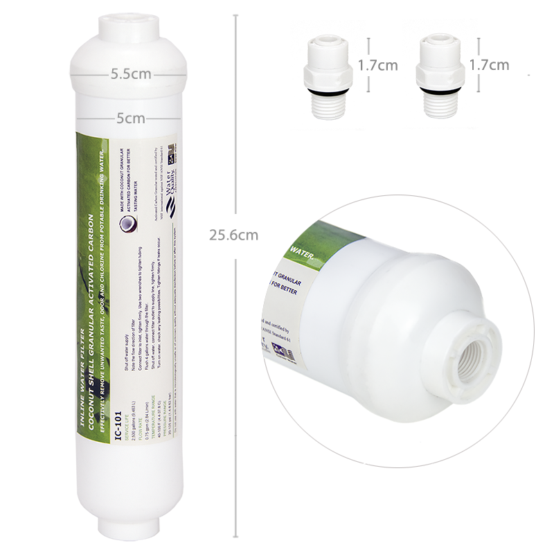 Coronwater Inline RO GAC Poste – Carbon Filter Inline Bewertung und Preis